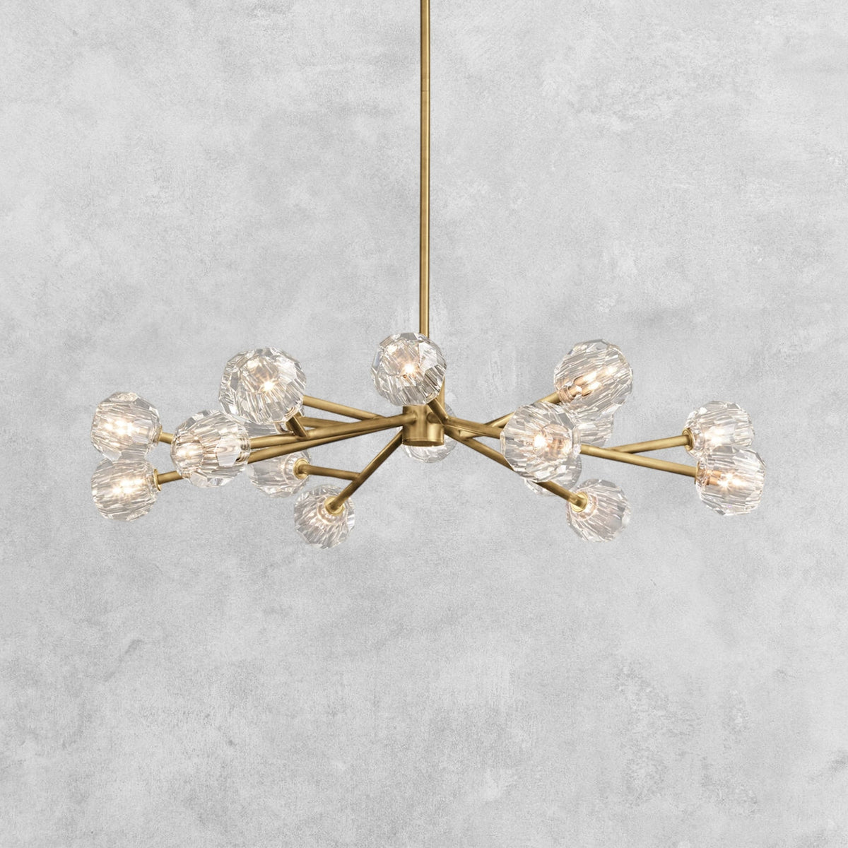 Bouble De Crystal Modern Round Chandelier