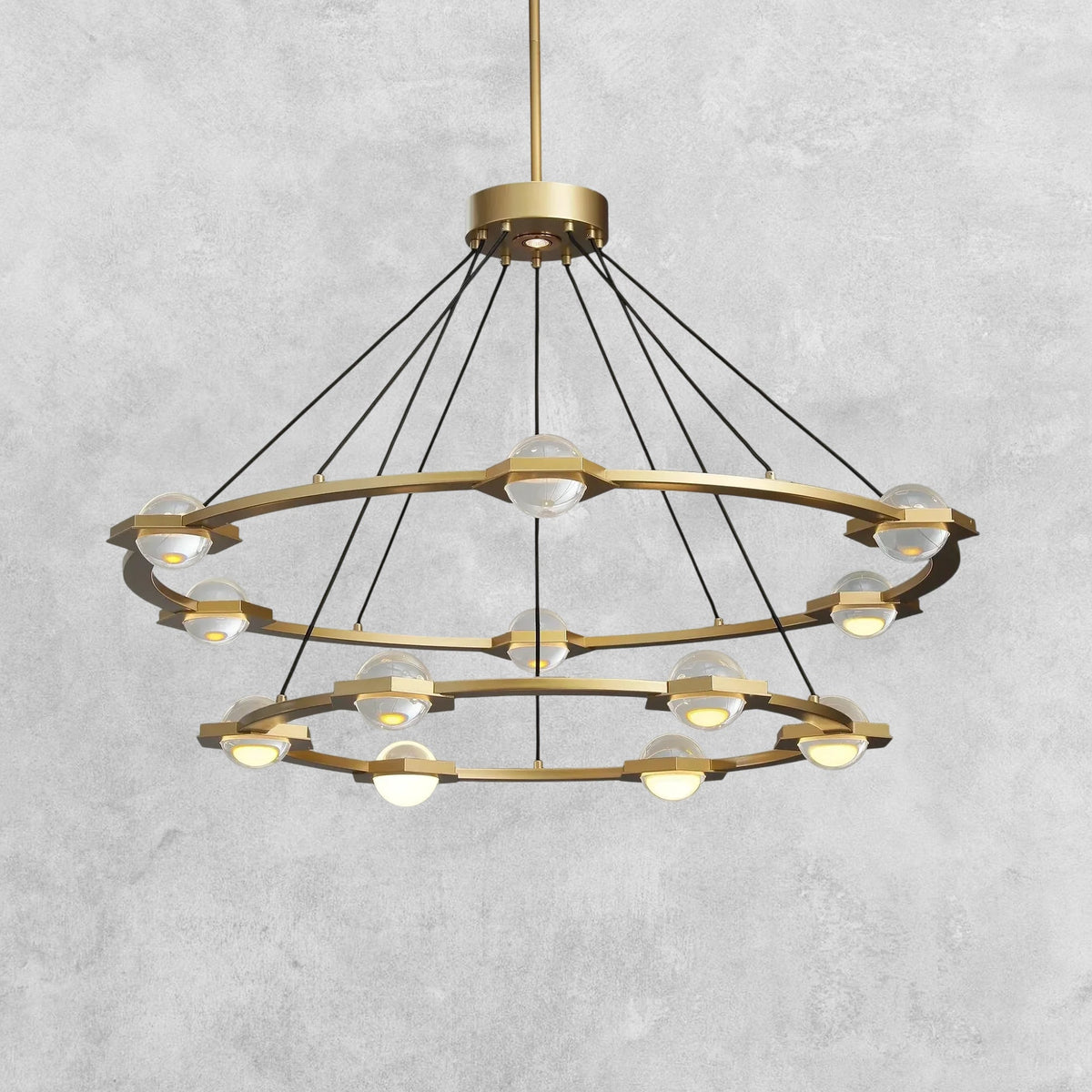 Planet 2-Tier Round Chandelier 48" 60"