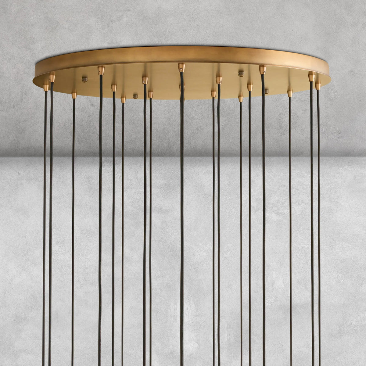 Colleena Hammered Glass Round Chandelier