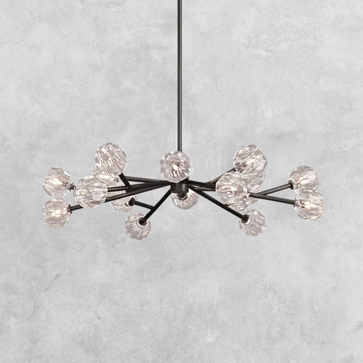 Bouble De Crystal Modern Round Chandelier