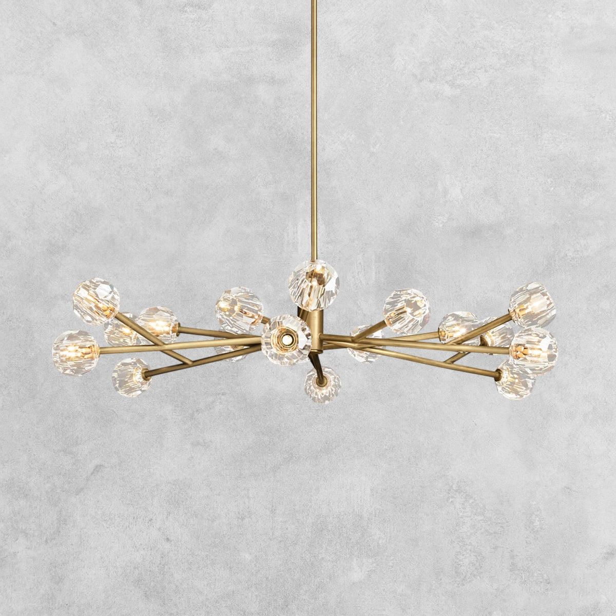 Bouble De Crystal Modern Round Chandelier