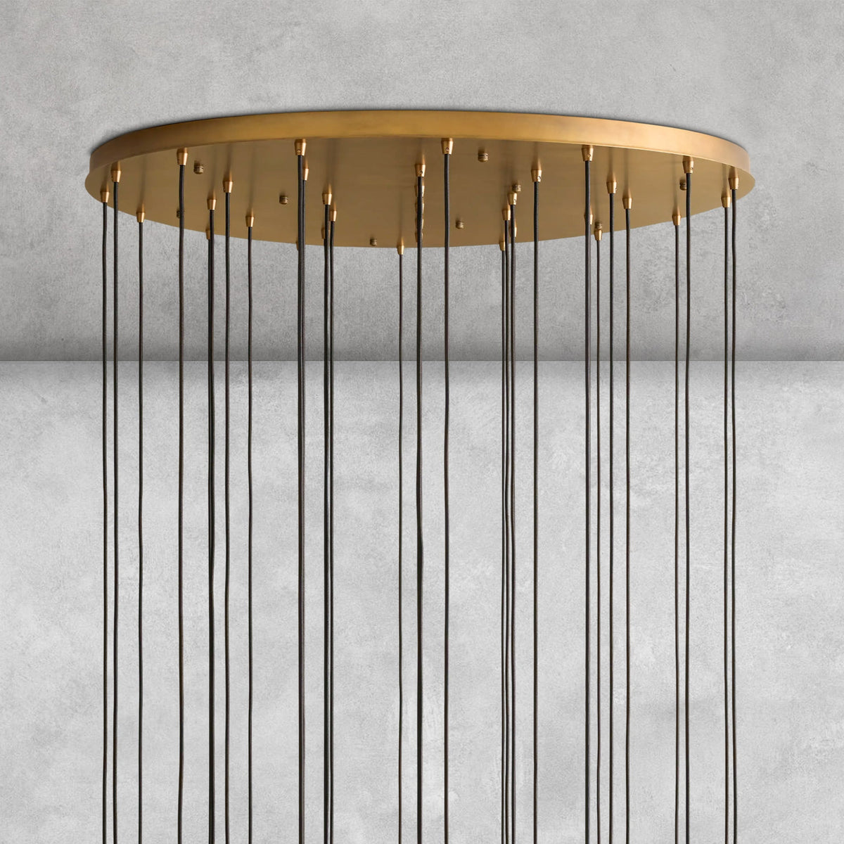 Colleena Hammered Glass Round Chandelier