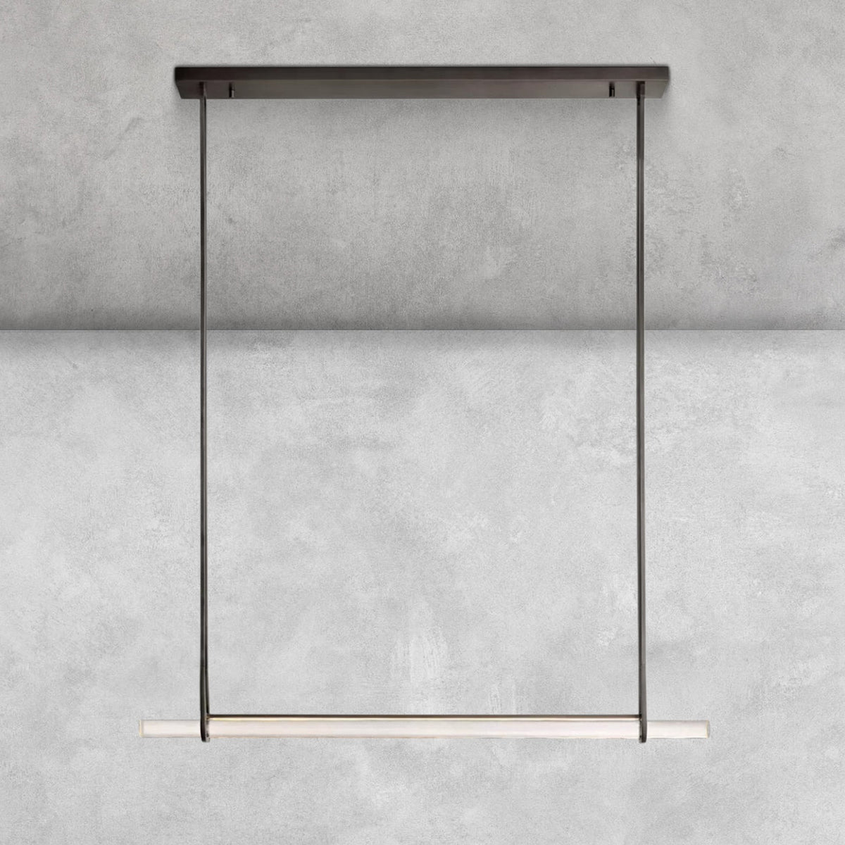 Milano Crystal Single Bar Linear Chandelier