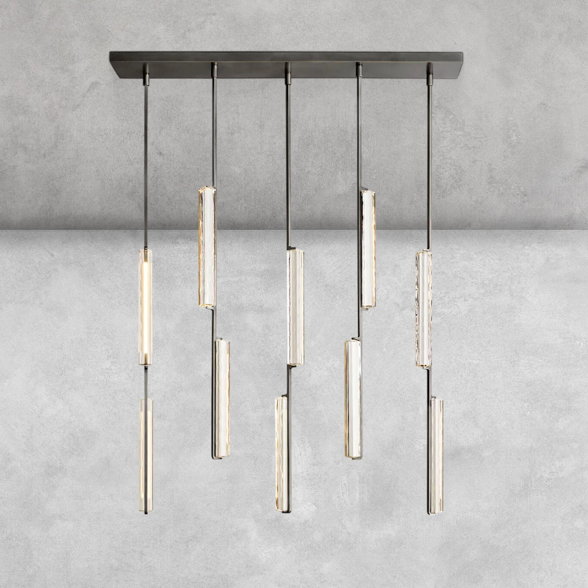 Milano Crystal Linear Chandelier 54‘’