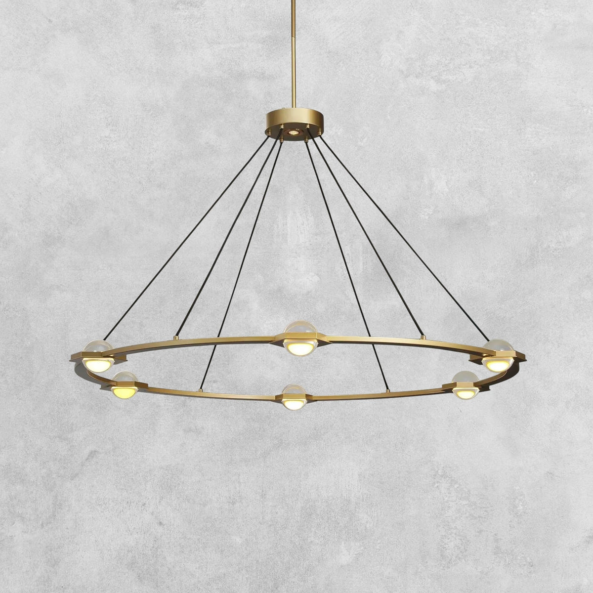 Planet Round Chandelier 36'' 48'' 60''