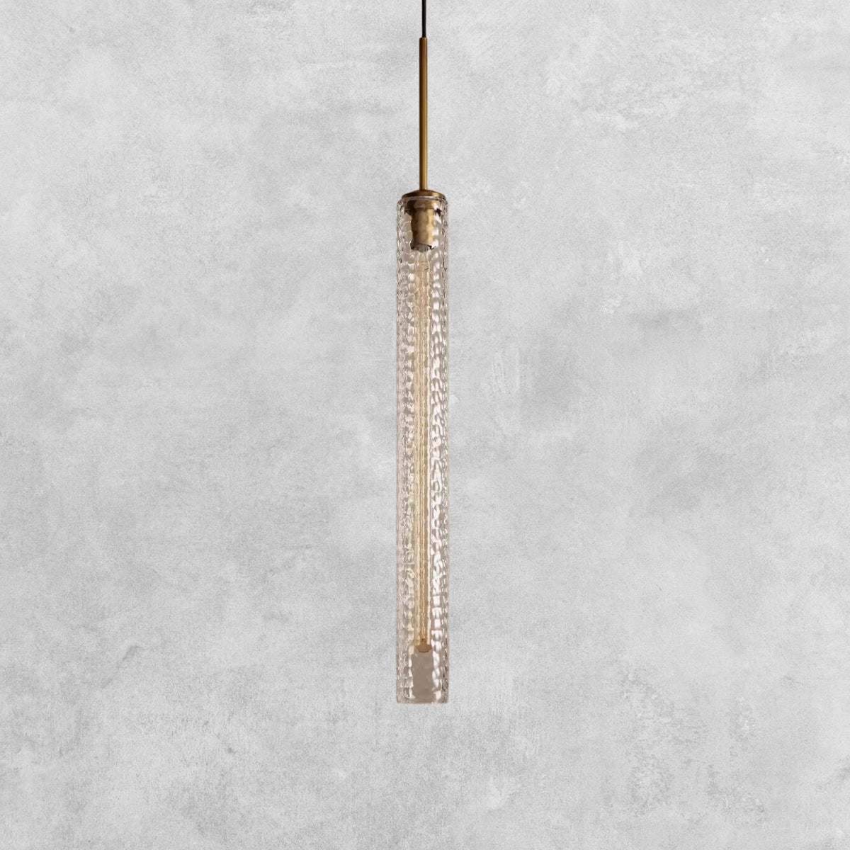 Colleena Hammered Glass Pendant