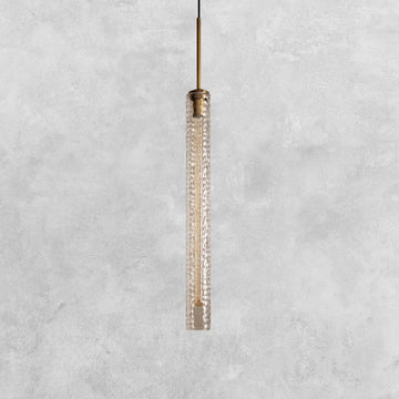 Colleena Hammered Glass Pendant