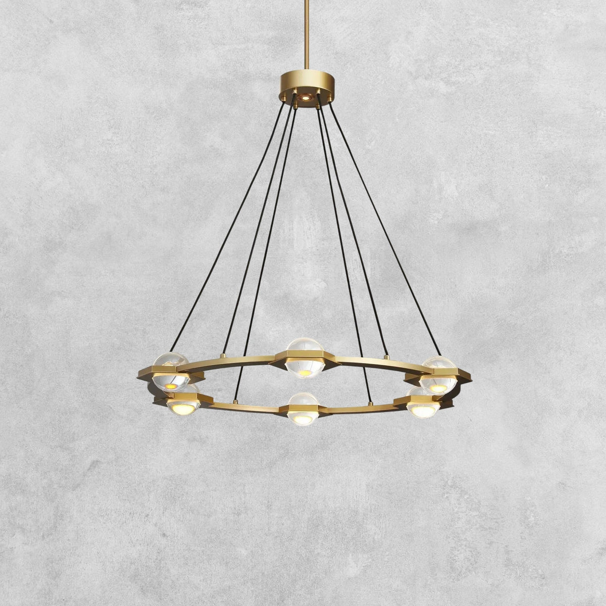 Planet Round Chandelier 36'' 48'' 60''