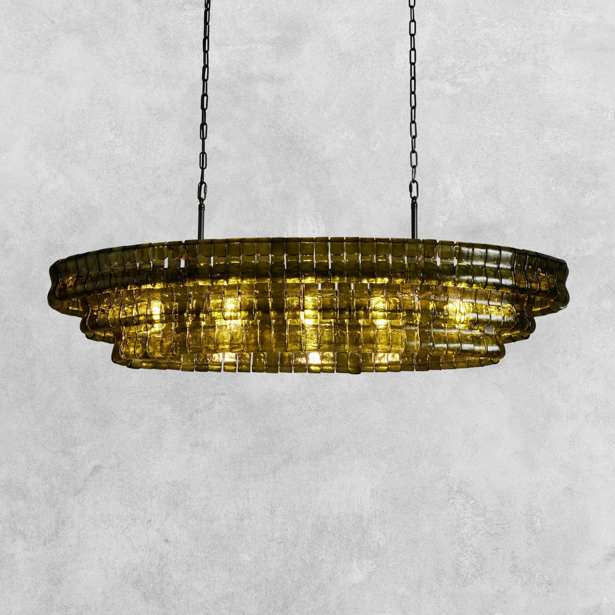 Ghiaccio Oval Chandelier