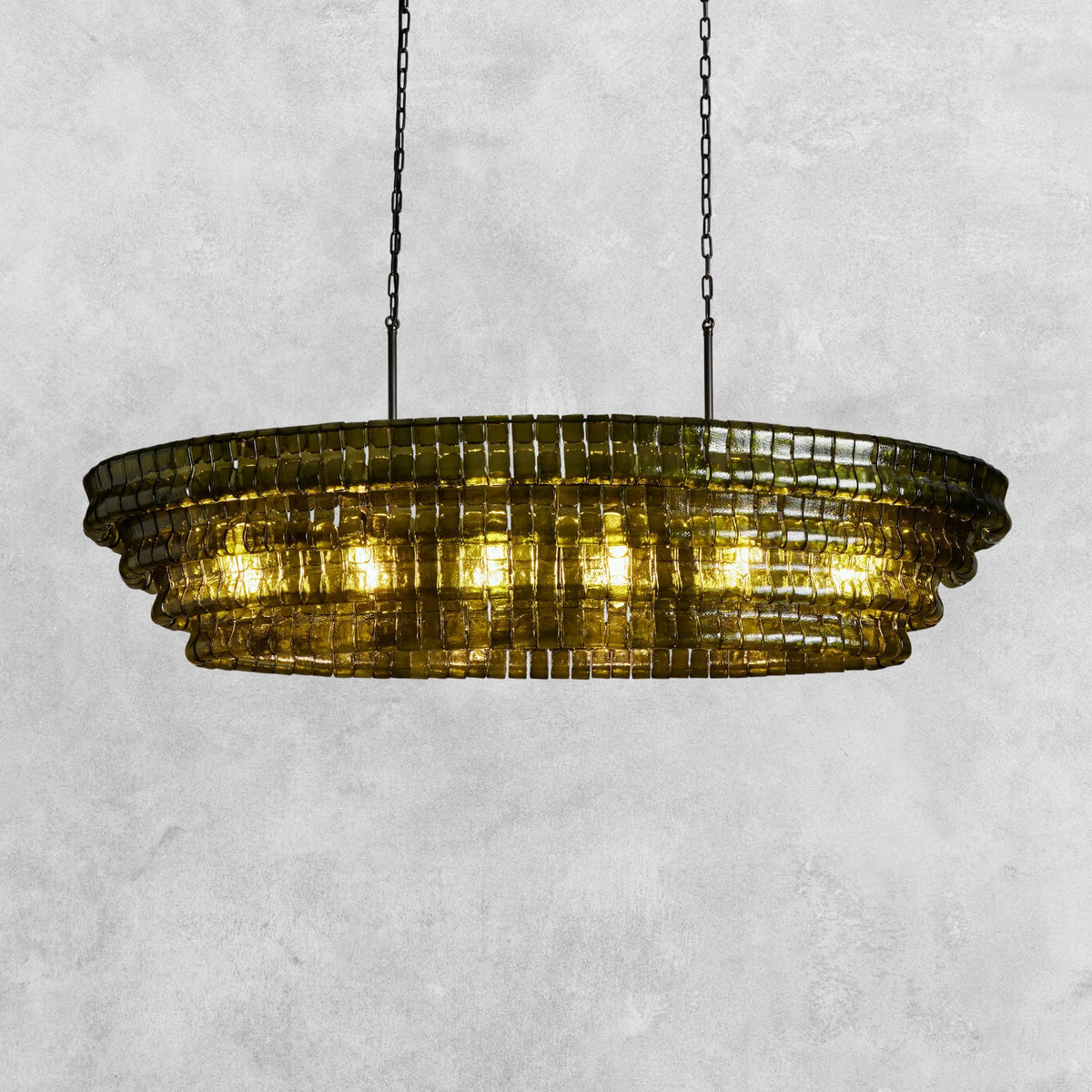 Ghiaccio Oval Chandelier