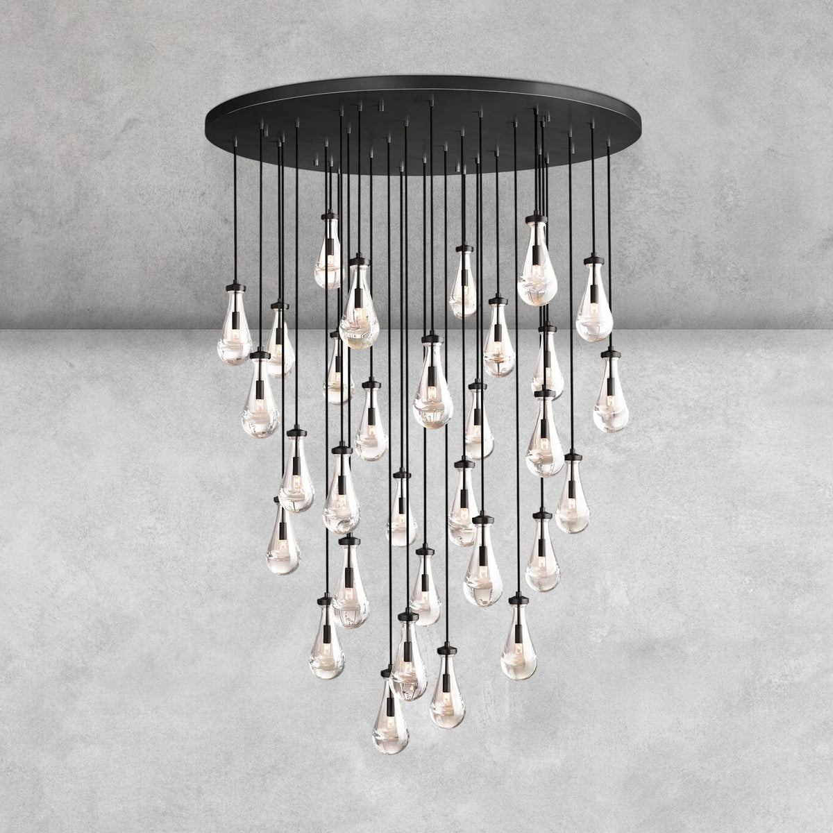 Raindrop Round Chandelier