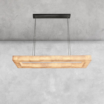 Riora Rectangular Calcite Chandelier 54"72"