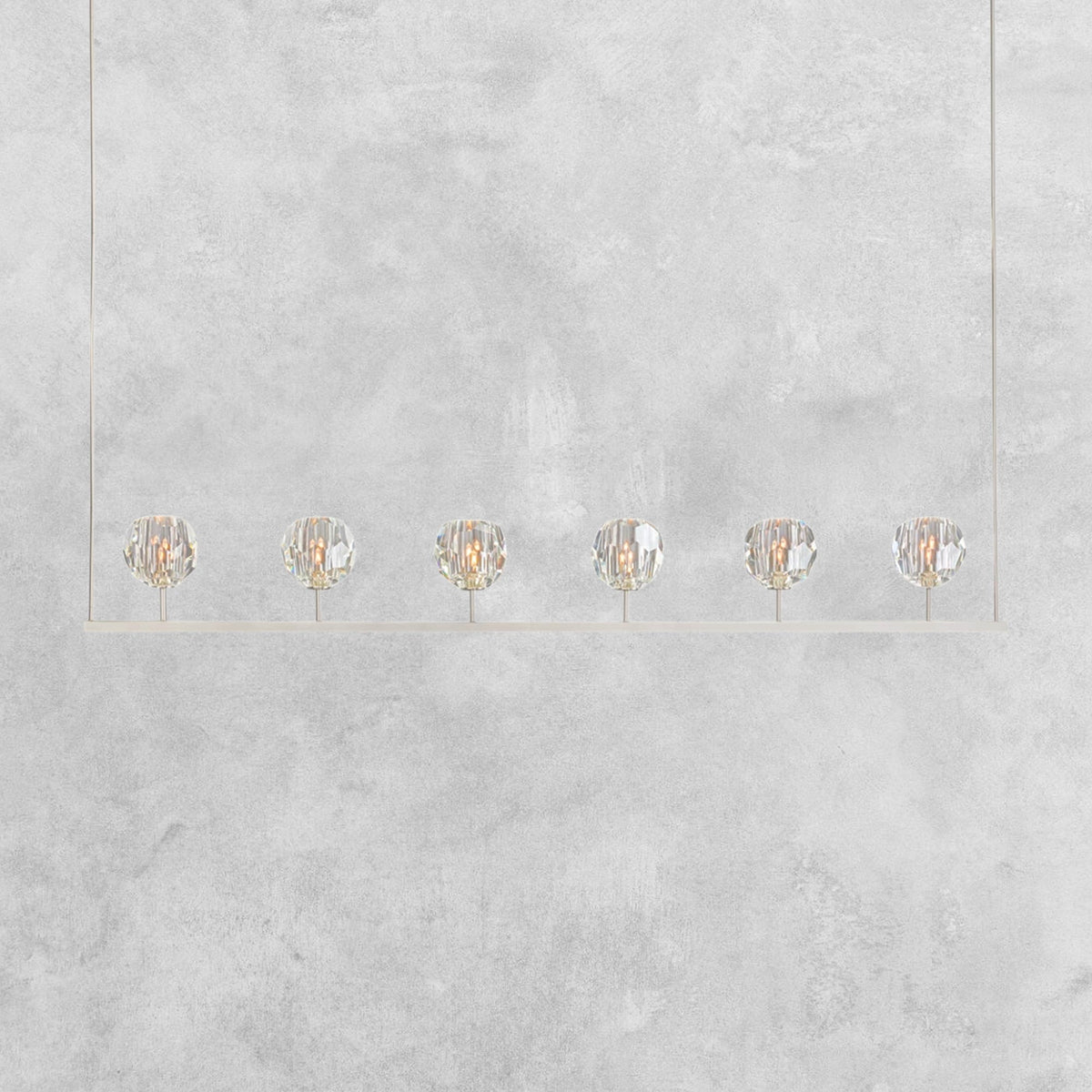Bouble De Crystal Ball Linear Chandelier 48" 60"