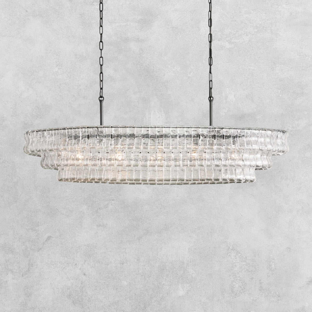 Ghiaccio Oval Chandelier