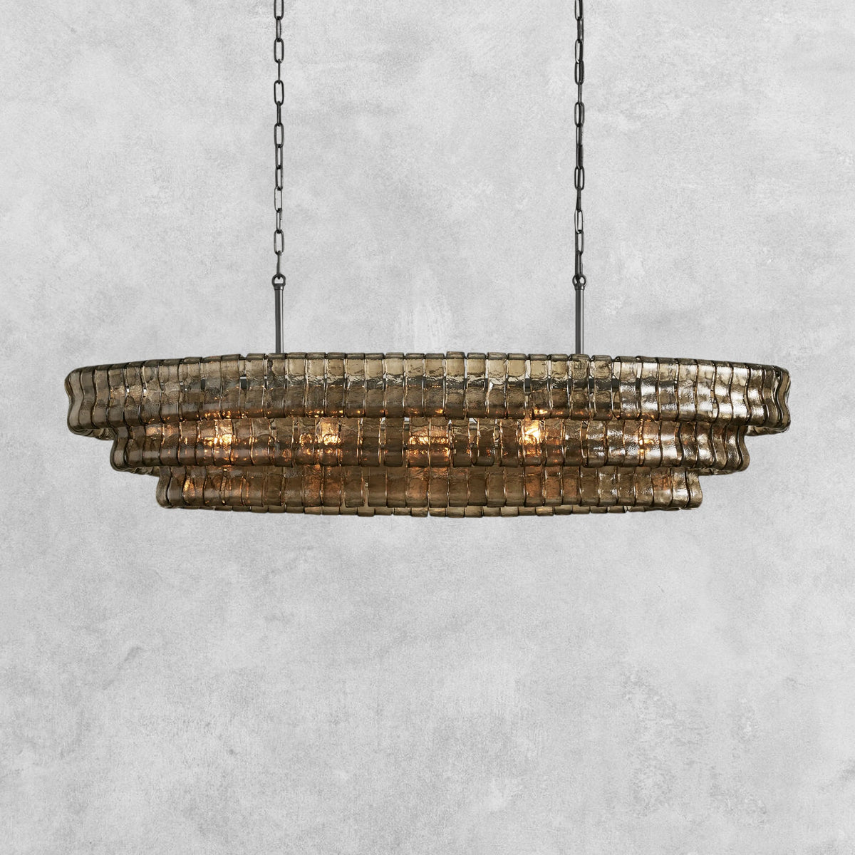 Ghiaccio Oval Chandelier