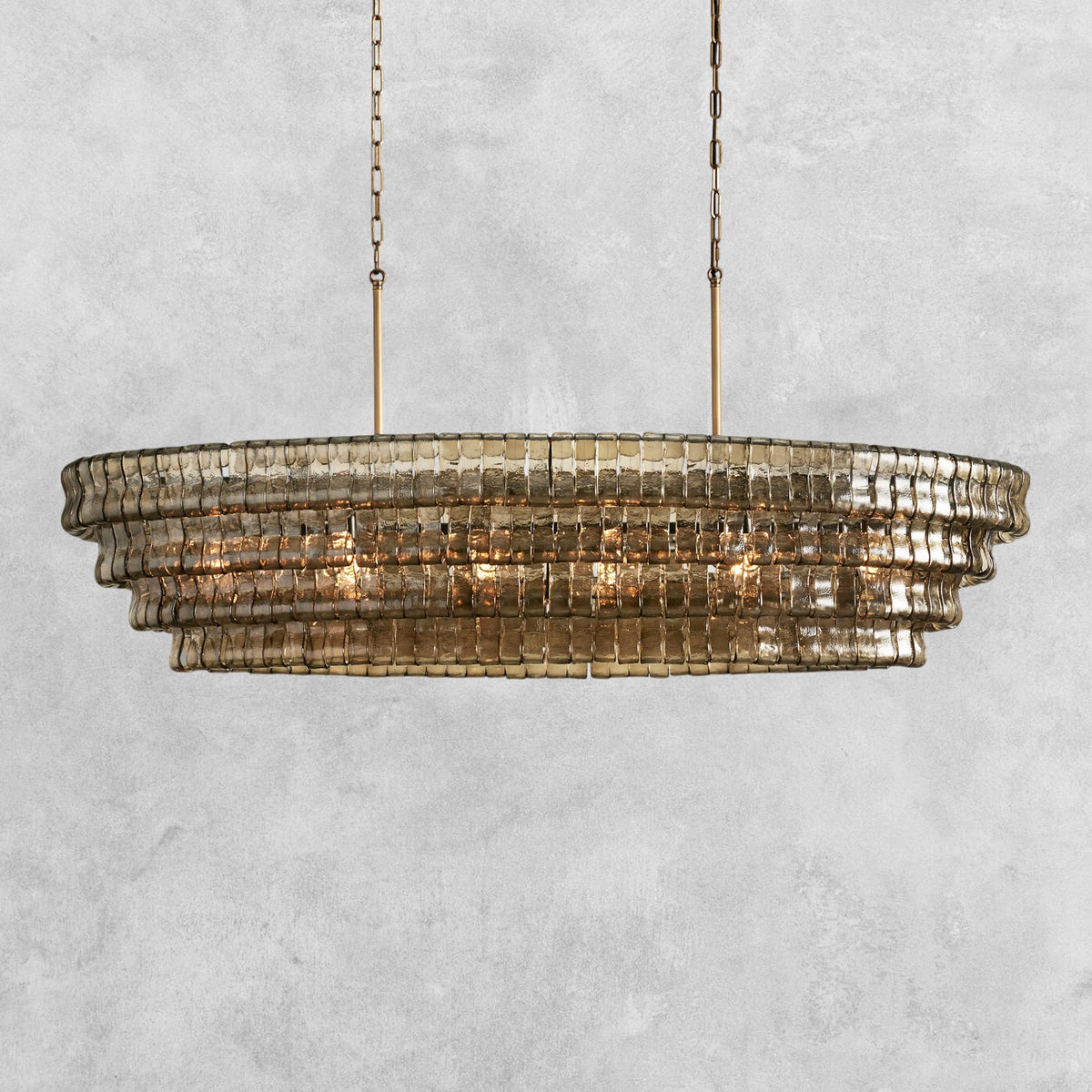 Ghiaccio Oval Chandelier