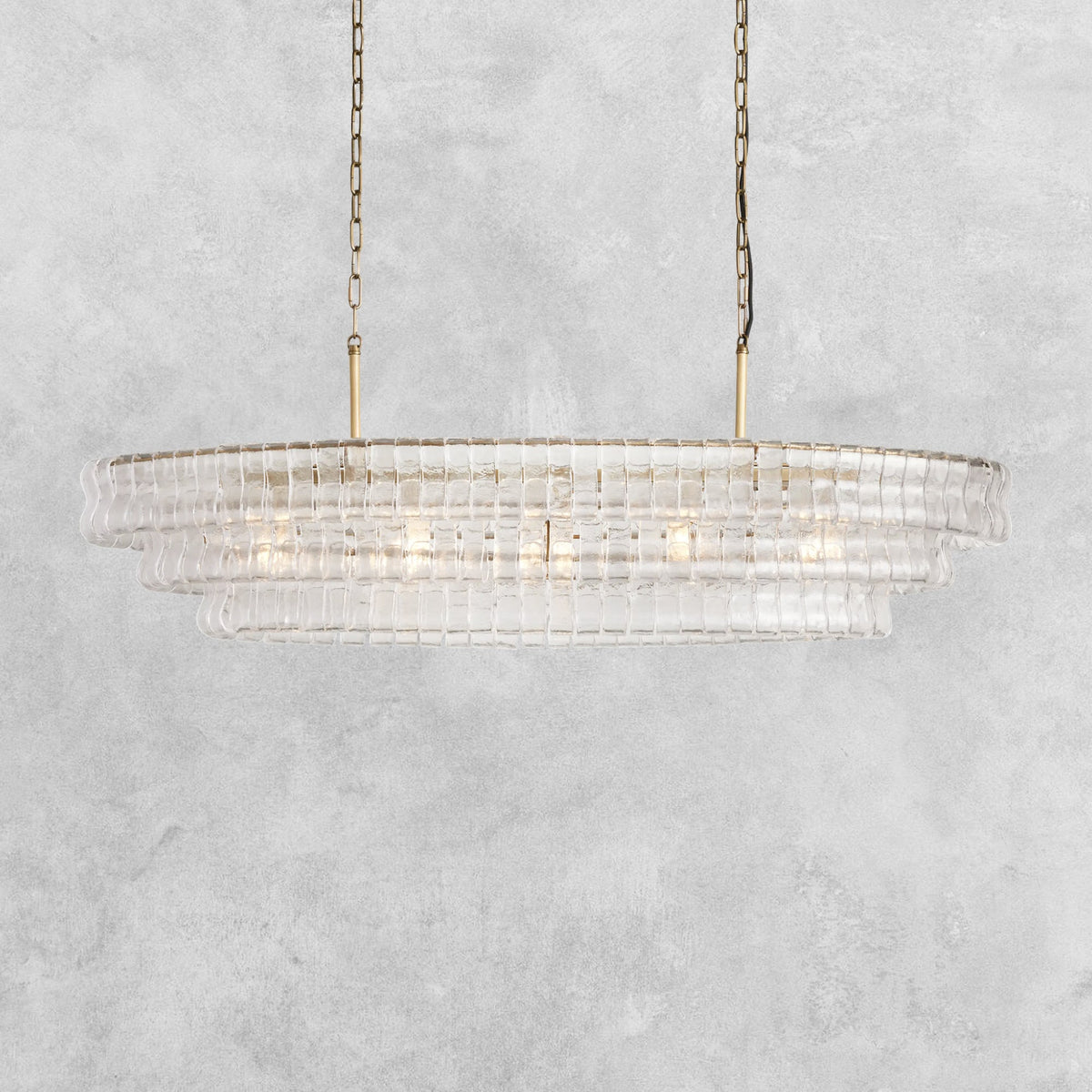 Ghiaccio Oval Chandelier