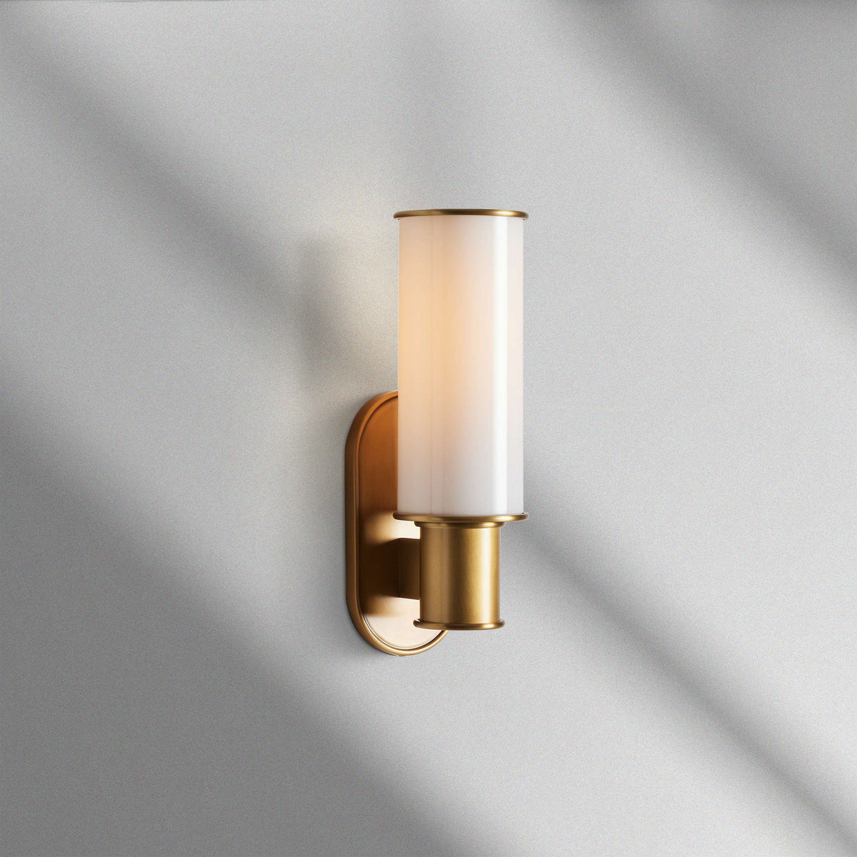 Harlin Modern Milk Glass Wall Sconce