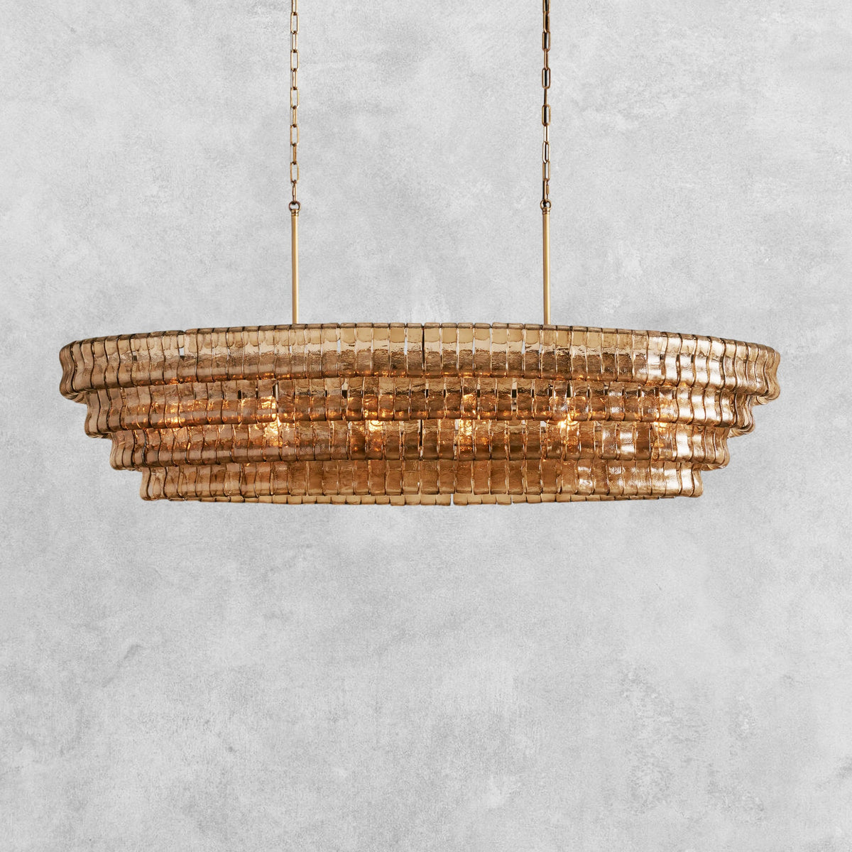 Ghiaccio Oval Chandelier