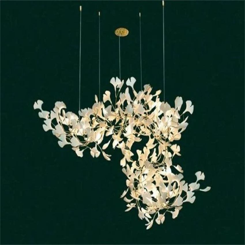 TLL Eden Ginkgo Ceramic Luxury Branch Chandelier