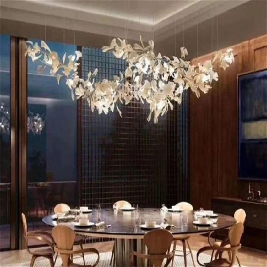 TLL Eden Ginkgo Ceramic Luxury Branch Chandelier