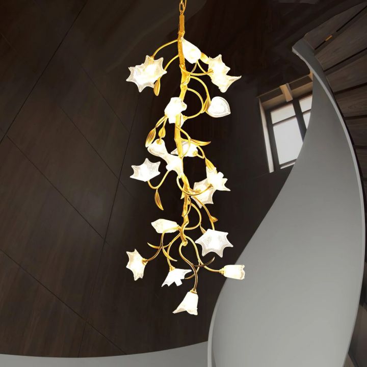 Flowers Craftsman Chandelier