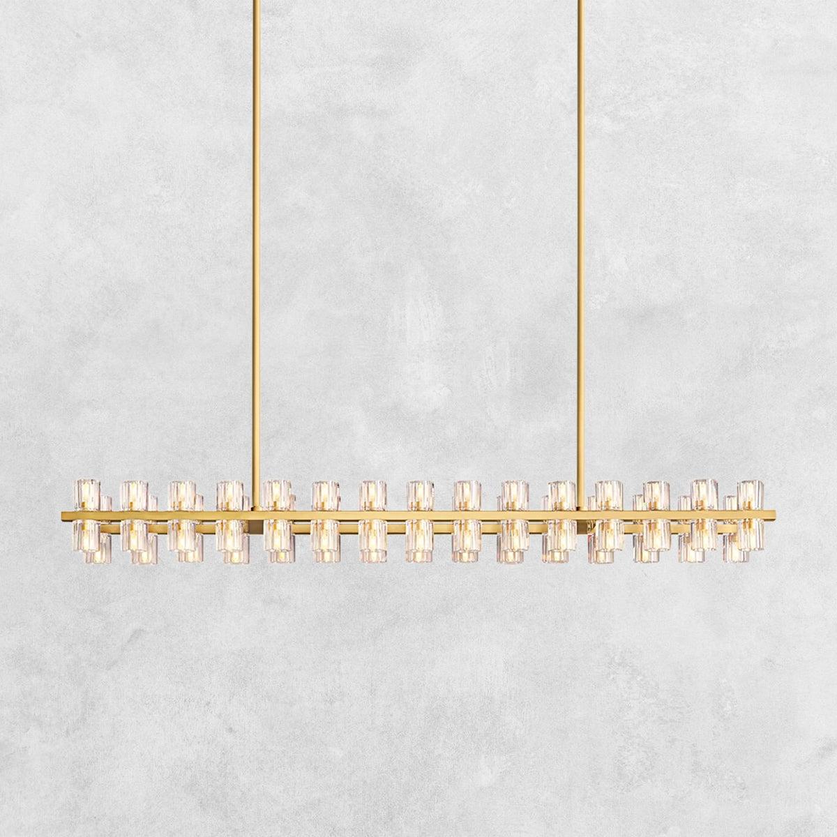 Reger Crystal Rectangular Chandelier 54'' 72"