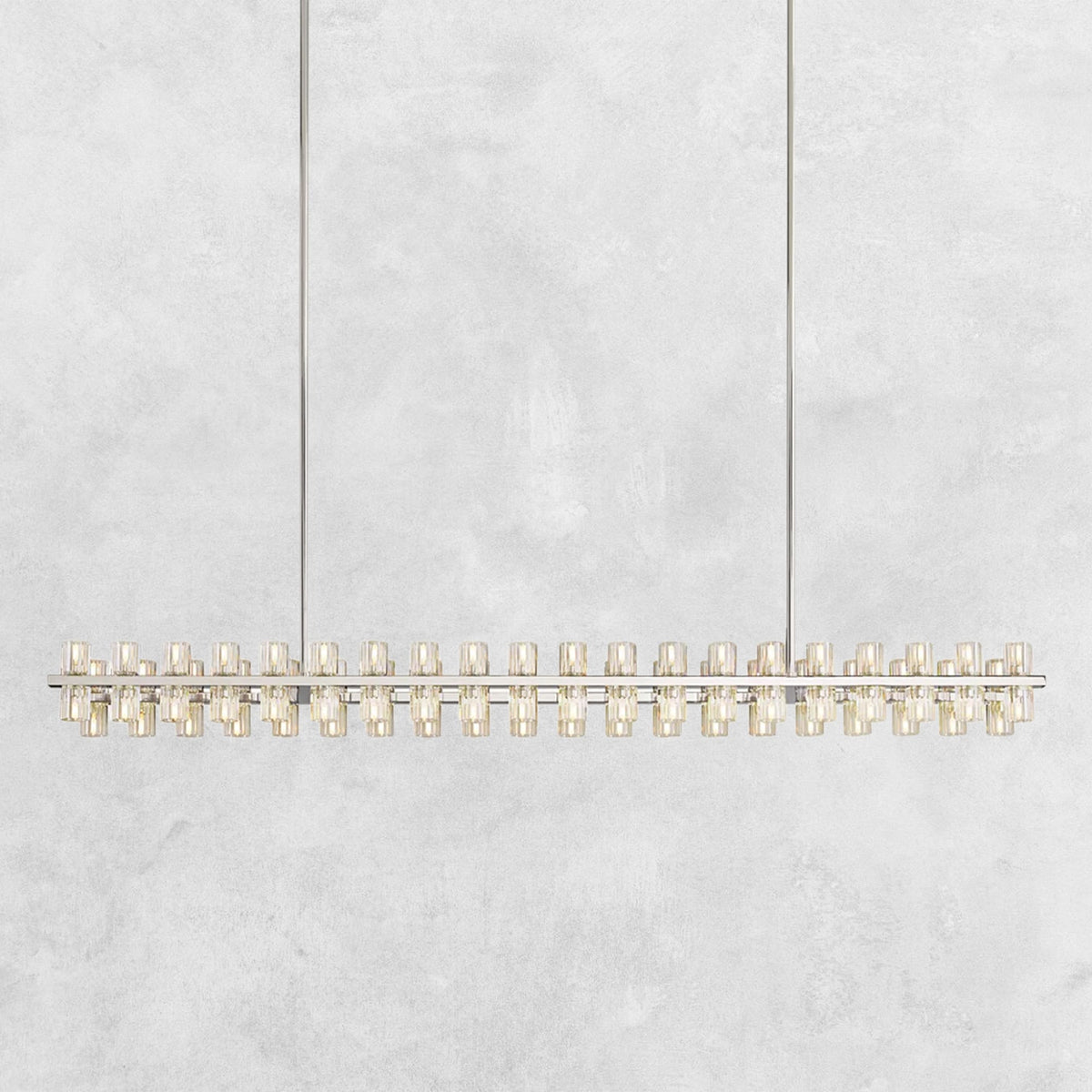 Reger Crystal Rectangular Chandelier 54'' 72"