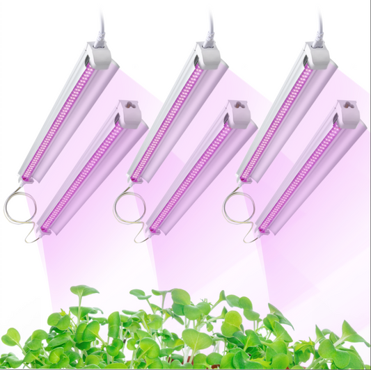 Grow Light for Indoor Plants,4ft T8, 270W(6 x 45W, 1620W Equivalent), Super Bright, Full Spectrum Sunlight Plant Light, LED Grow Lights for Indoor Plants, Greenhouse, 6-Pack
