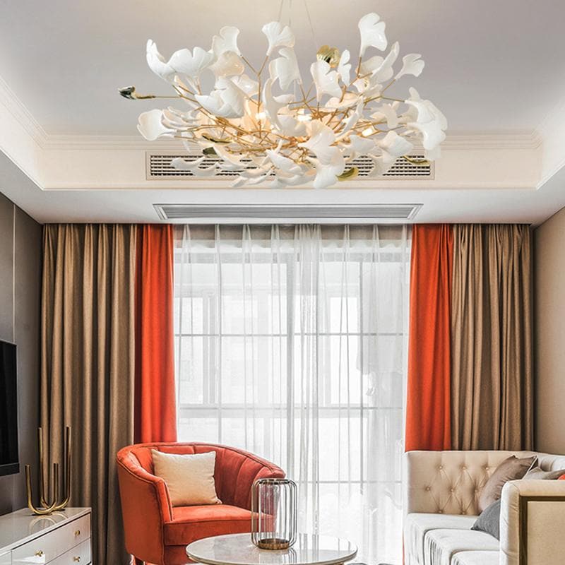 TLL Ginkgo Chandelier Gold