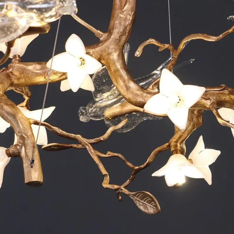 Calyx Bird Branch Chandelier for Dining Room - Copper49.2" (125cm)Warm White 3000Kgayusan