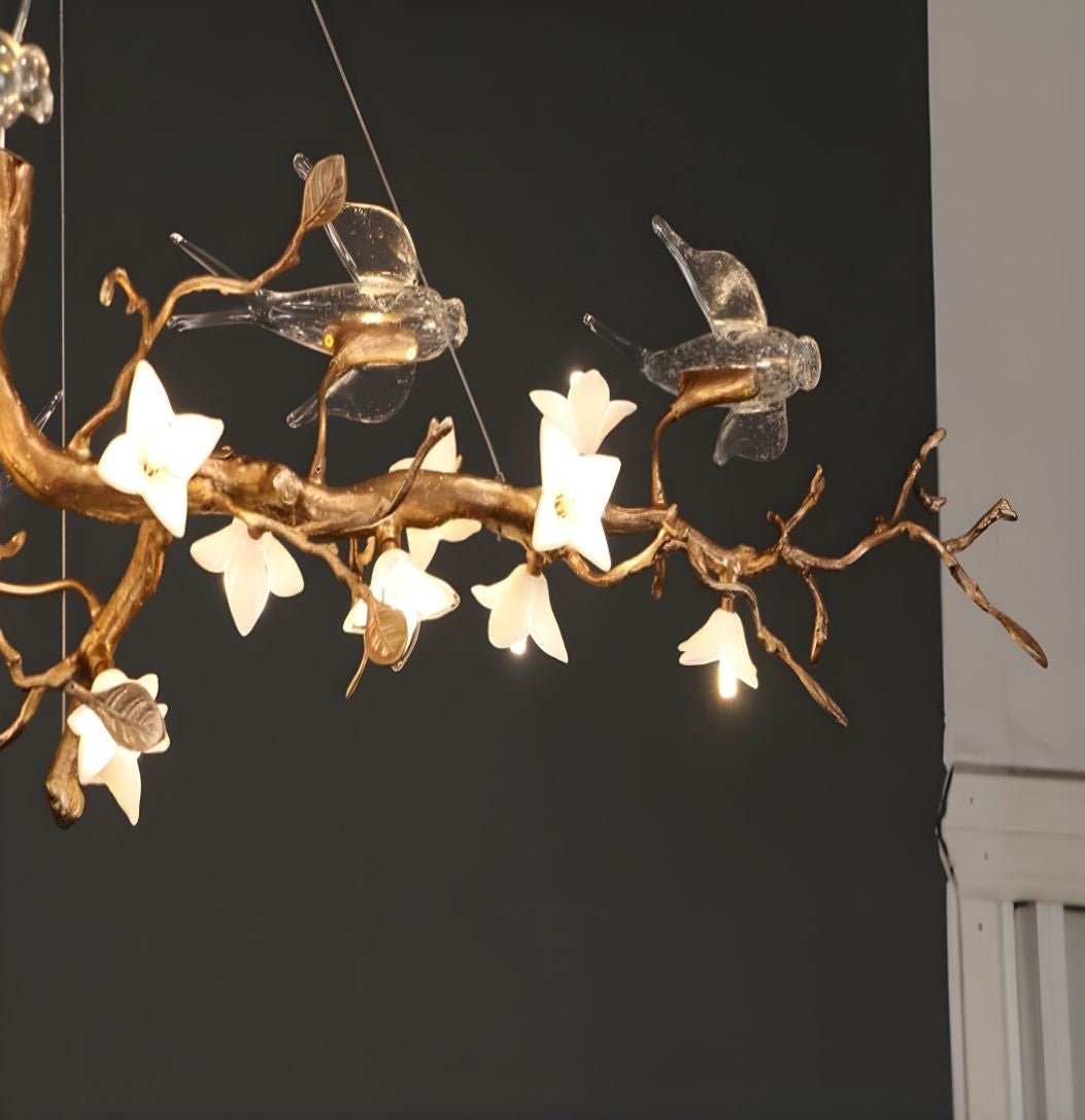 Calyx Bird Branch Chandelier for Dining Room - Copper49.2" (125cm)Warm White 3000Kgayusan