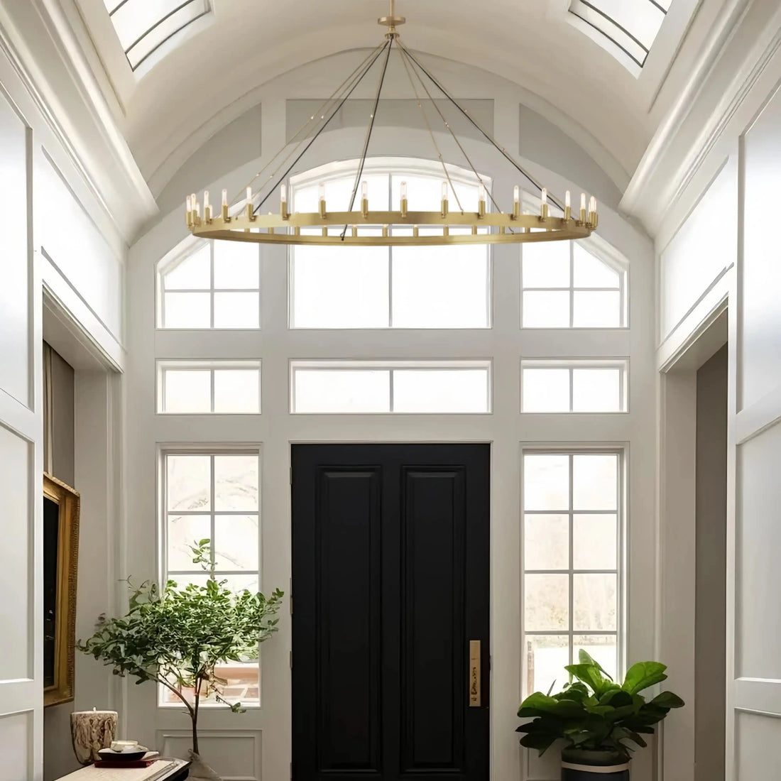 Damina Luxury Filament/Candelabra Vintage Round Chandelier