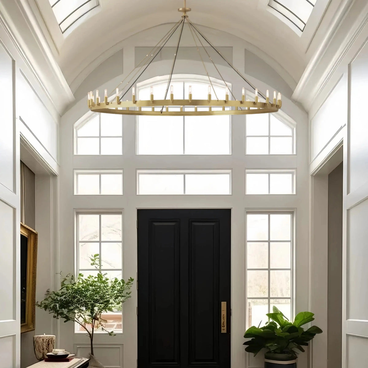 Damina Luxury Filament/Candelabra Vintage Round Chandelier