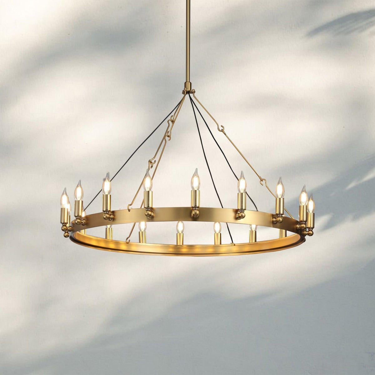 Damina Luxury Filament/Candelabra Vintage Round Chandelier