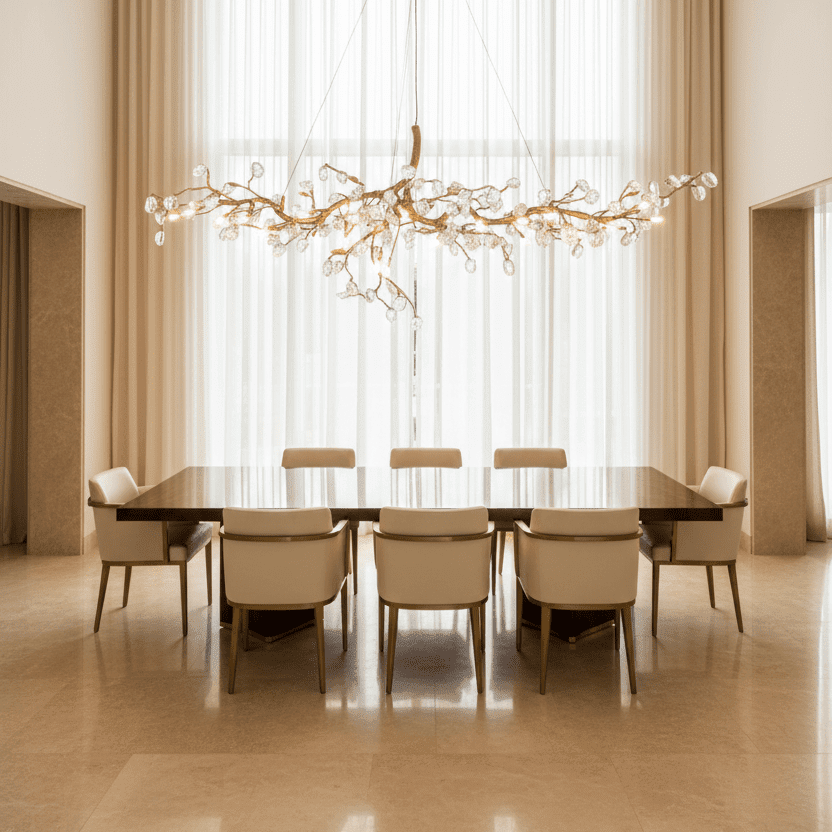 Cherry Blossom Branch Tree Chandelier - 49" LengthDark Coppergayusan