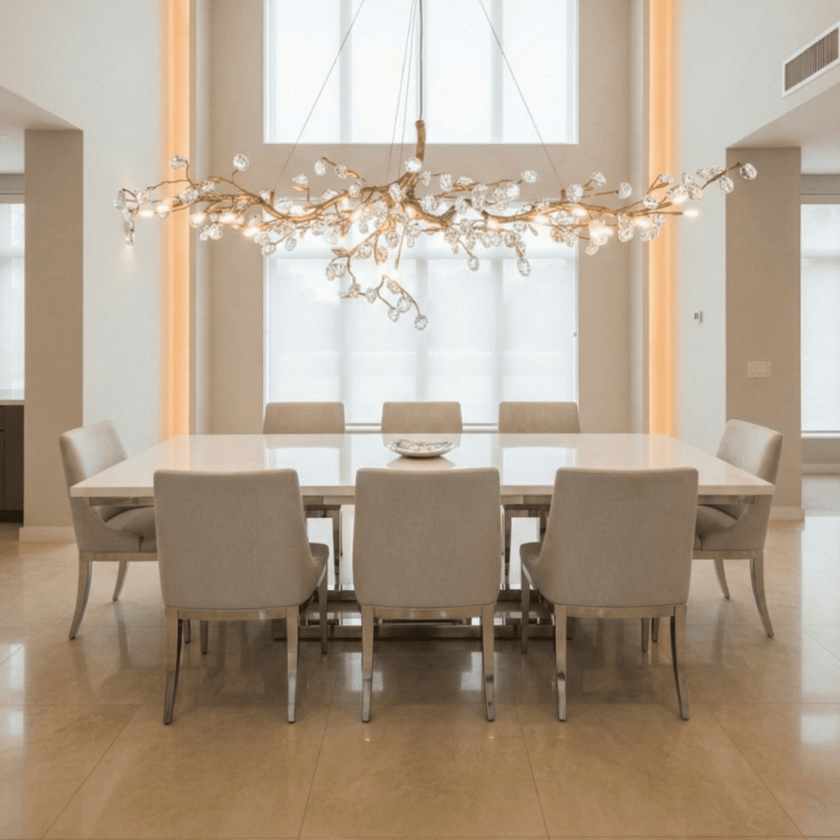 Cherry Blossom Branch Tree Chandelier - 49" LengthDark Coppergayusan