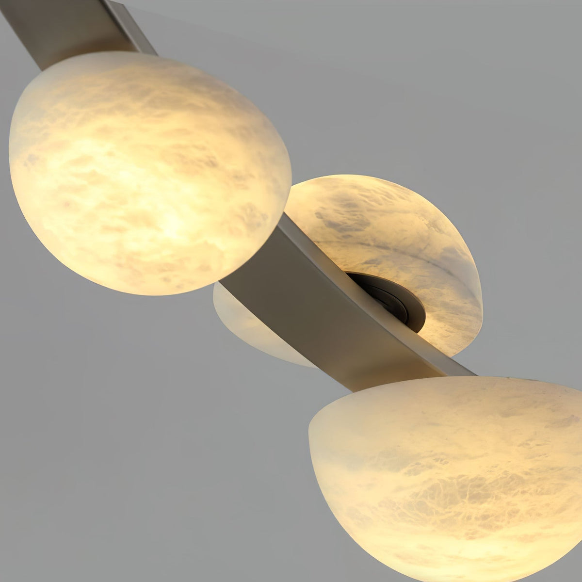 Dew Drops Alabaster Chandelier - L 188cm x H 120cm / L 74″ x H 47.2″Black & WhiteWarm Lightgayusan