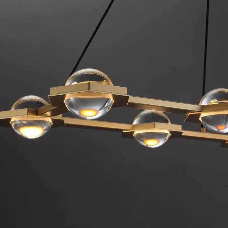 Eclatant Rectangular Chandelier 54" 72"-Blushlighting