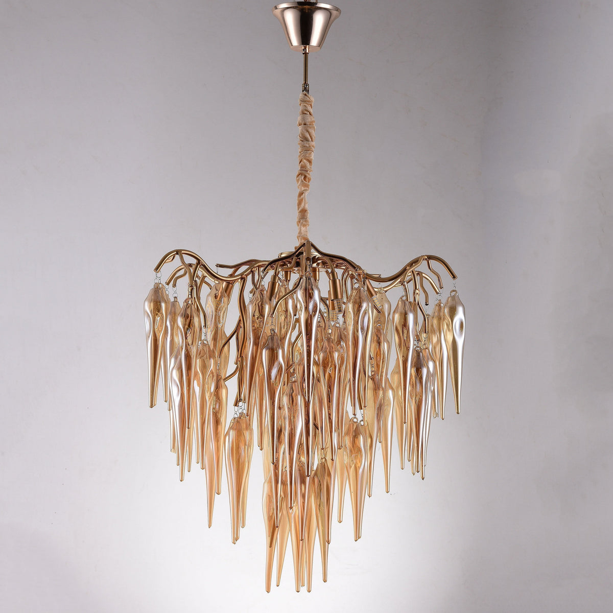 Glacier Organic Branch Round Chandelier - 20" diameterDark Coppergayusan