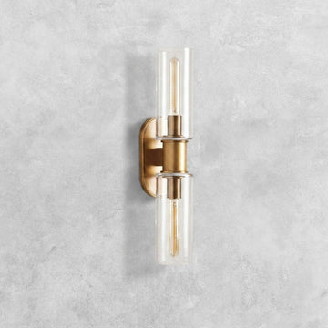 Harlin Clear Glass 2-Light Wall Sconce