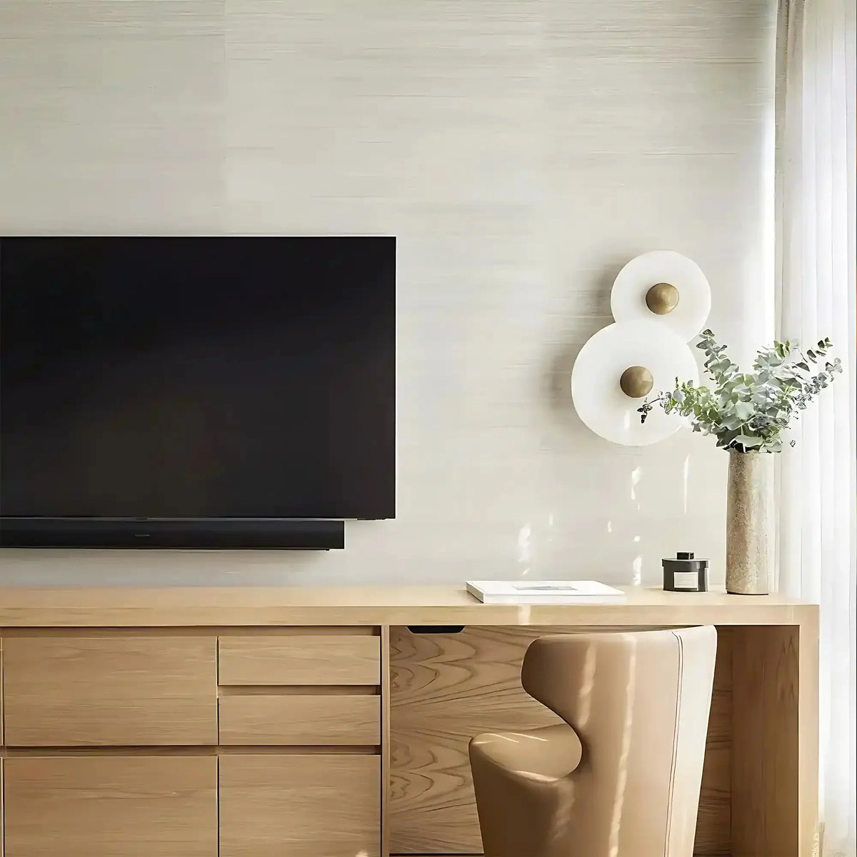 Median Alabaster Flush mount - 2 Surface - Bronzegayusan