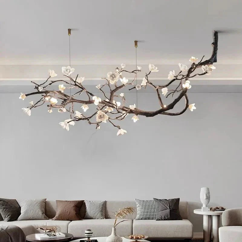 Minas Rustic Tree Branch Chandelier - Black47.24” ( 120 cm )Warm White 3000Kgayusan
