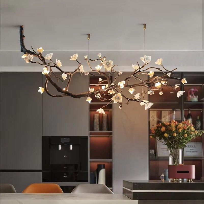 Minas Rustic Tree Branch Chandelier - Black47.24” ( 120 cm )Warm White 3000Kgayusan