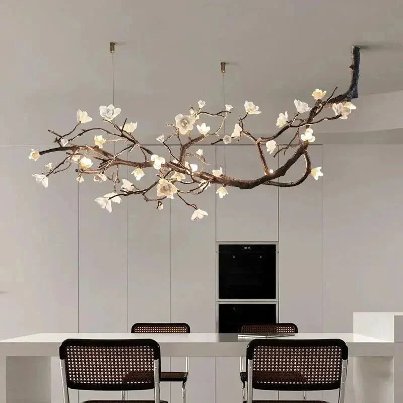 Minas Rustic Tree Branch Chandelier - Black47.24” ( 120 cm )Warm White 3000Kgayusan
