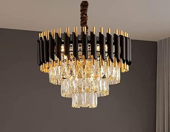 Modern Luxury Multi - Tier Oval/Round Crystal Tiered Chandelier - Oval/L31.5"*W11.8"*H11.8"/3 TiersWarm Lightgayusan
