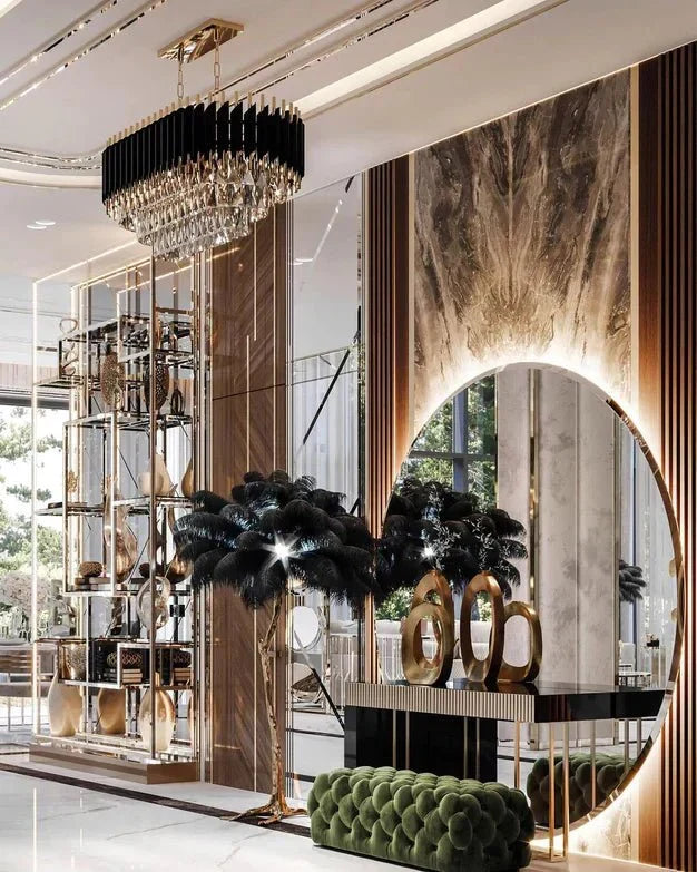 Modern Luxury Multi - Tier Oval/Round Crystal Tiered Chandelier - Oval/L31.5"*W11.8"*H11.8"/3 TiersWarm Lightgayusan
