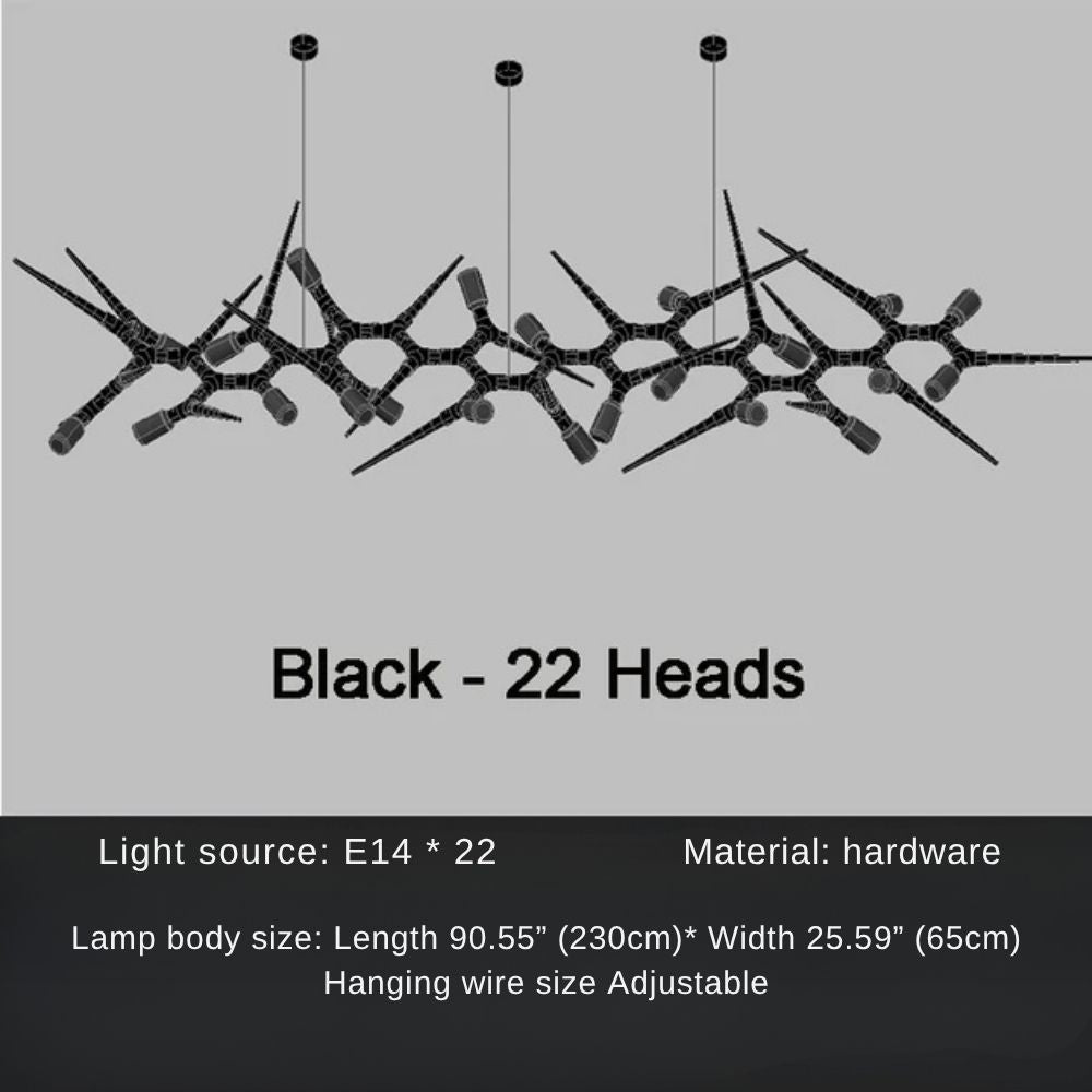 Modern Trendy Dining Room Lighting - 177” (L450cm)Warm light 3000Kgayusan