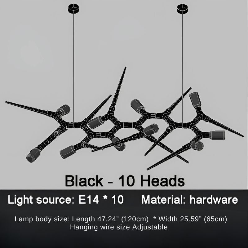 Modern Trendy Dining Room Lighting - 177” (L450cm)Warm light 3000Kgayusan