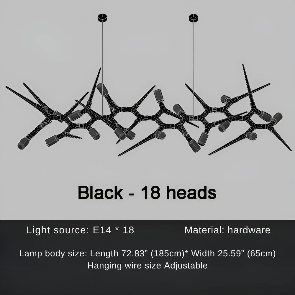 Modern Trendy Dining Room Lighting - 177” (L450cm)Warm light 3000Kgayusan